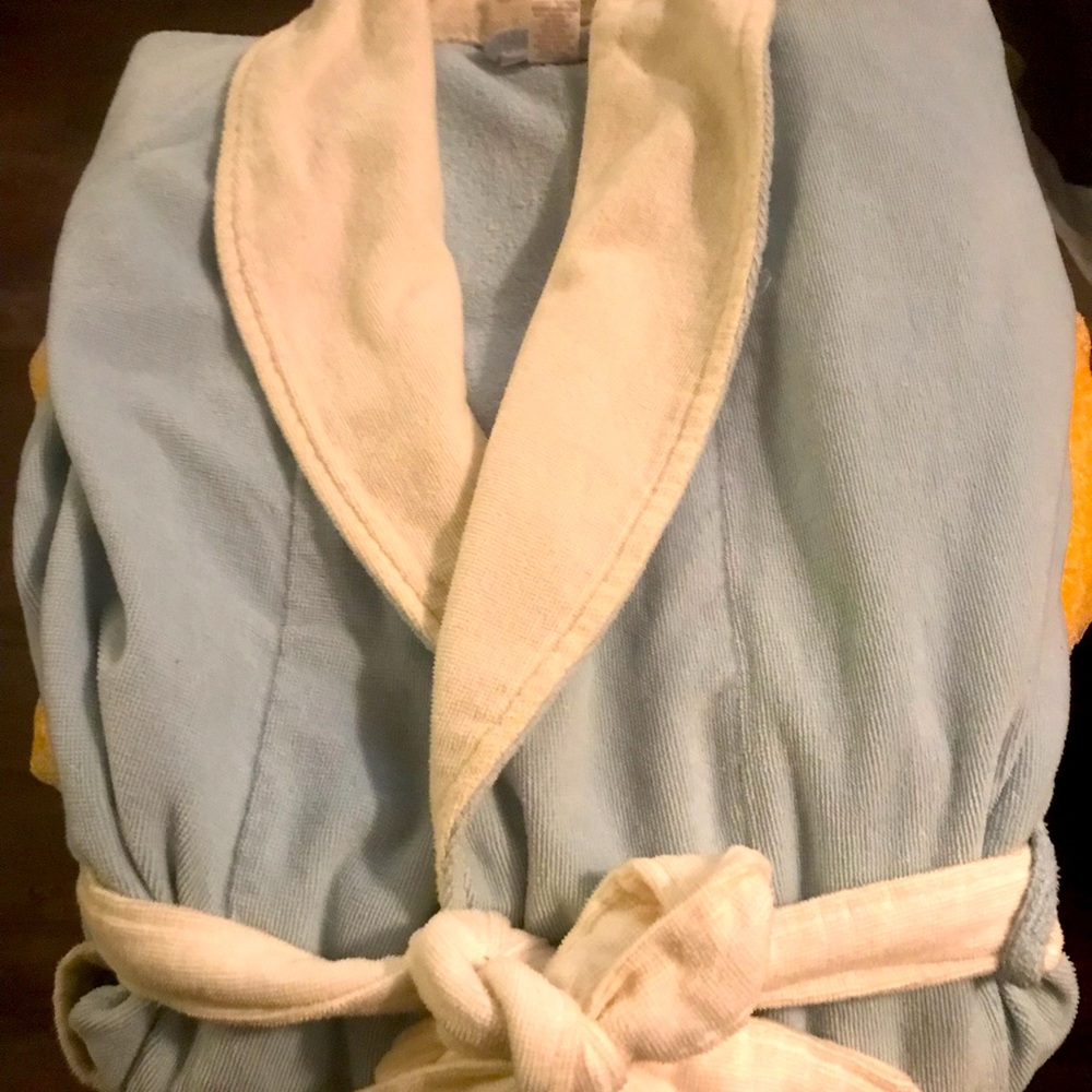 Intimate Essentials light blue bath robe.